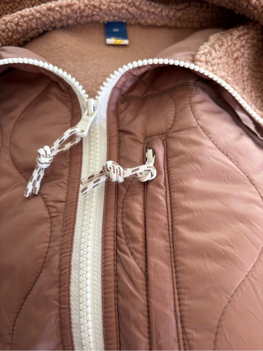Old Navy Quilted Hybrid Sherpa Jacket | Plus Size 3X